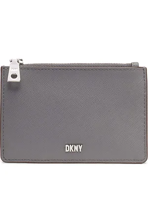 DKNY Sidney Key Card Case Light Charcoal