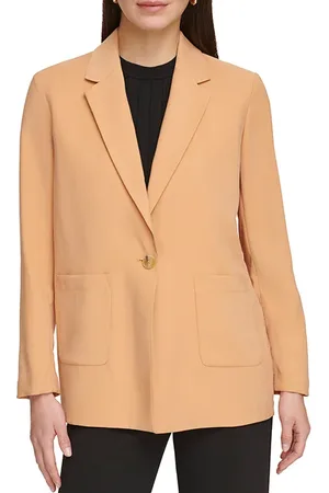 DKNY L/s 1 Btn Twill Blaz Saddle Tan