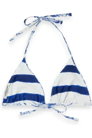 Scotch&Soda Reversible Bikini Top Shell Batik Blue