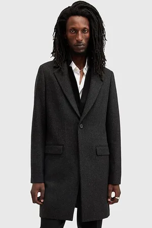 AllSaints Wixx Coat Cinder Black Marl