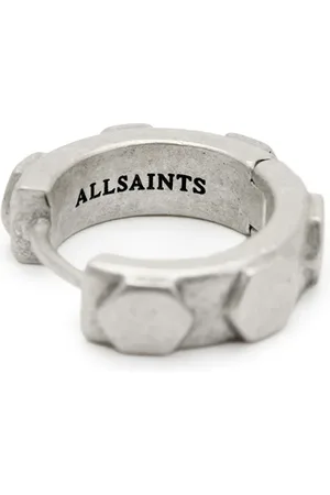AllSaints Luca Bolt Earring Warm Silver