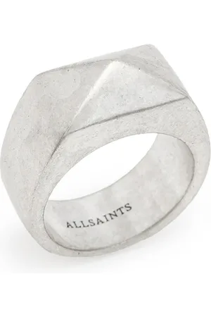 AllSaints Odell Chunky Ring Warm Silver