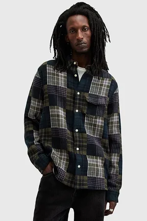 AllSaints Hopton Ls Shirt Khaki Green