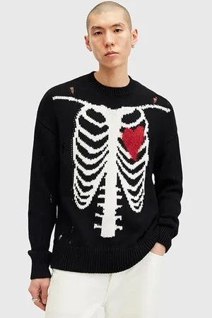 AllSaints Heartcage Crew Black