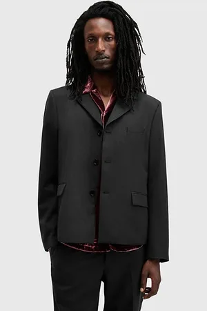 AllSaints Blackwater Blazer Charcoal Grey
