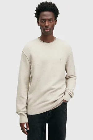 AllSaints Statten Crew Pale Grey