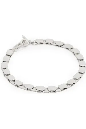 AllSaints Axel Hex Bracelet Warm Silvr/drk Hem