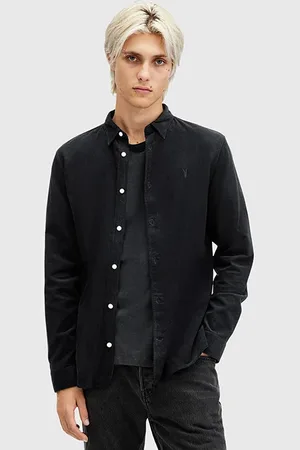 AllSaints Birchwood Ls Shirt Jet Black