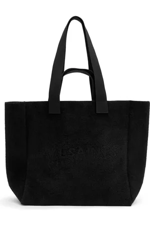 AllSaints Izzy Fuzzy Tote Black/black