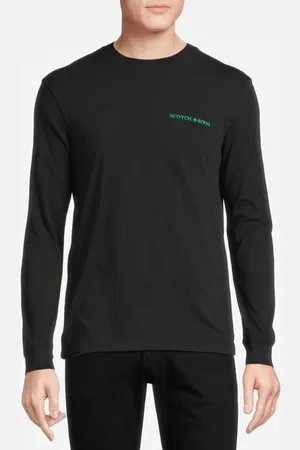 Scotch&Soda Unisex Long-sleeved Tee Black