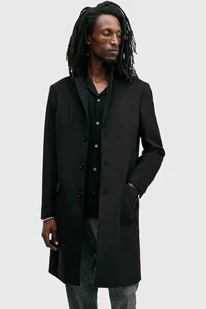 AllSaints Hal Coat Black