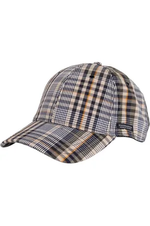 Scotch&Soda Chic Baseball Cap In Yarn-dyed Check Combo A