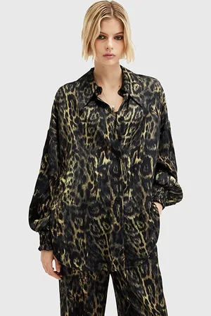 AllSaints Charli Shirt Jinx Golden Brown