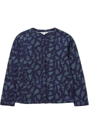 White Stuff Harper Quilted Jersey Jacket Blue Multi