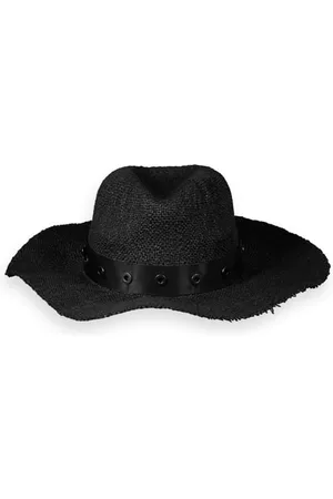 Scotch&Soda Straw Hat With Eyelets Black