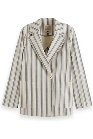 Scotch&Soda Lurex Linen Blend Stripe Blazer Lurex Linen Stripe