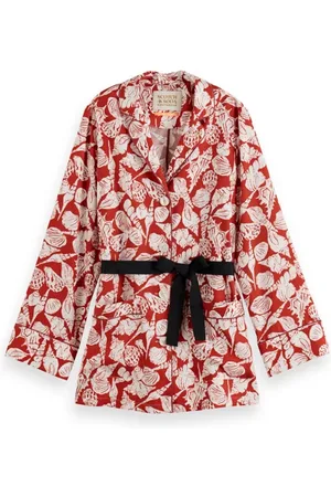 Scotch&Soda Shell Batik Printed Pyjama Blazer Shell Batik Terracotta
