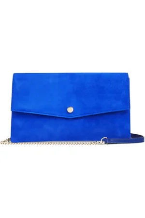 LK Bennett Layla Envelope Clutch Bag Blue