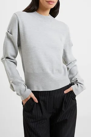 French Connection Babysoft Pearl Slv Jumper Black