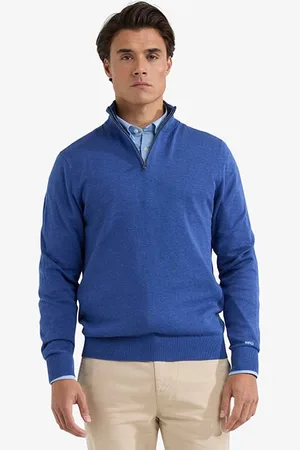 McGregor Zip Mock Sweater Royal Blue