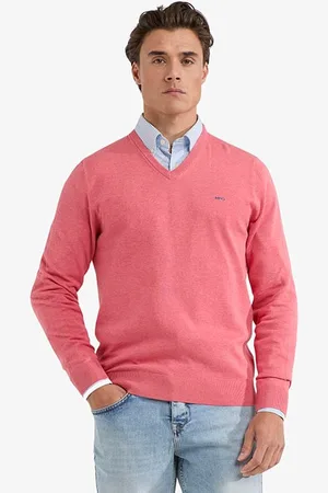 McGregor V-neck Sweater Coral Red