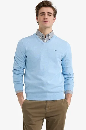 McGregor V-neck Sweater Light Blue