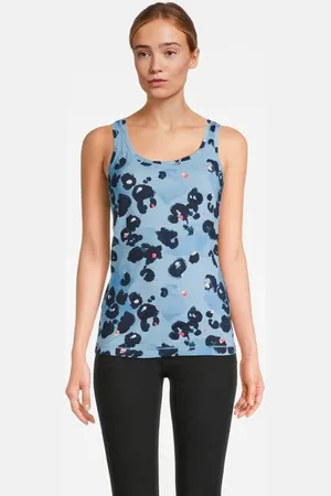 Sandwich T-shirt Sleeveless Blissful Blue