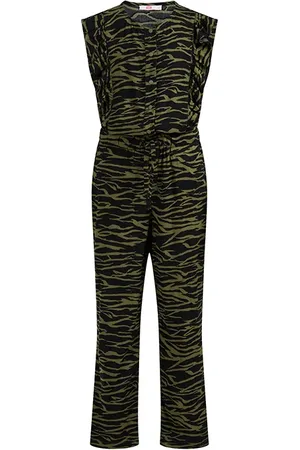 WE Fashion Meisjes Jumpsuit Met Dessin Army Green