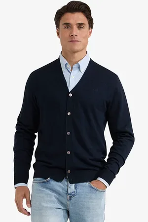 McGregor Fine Merino Classic Cardigan Navy