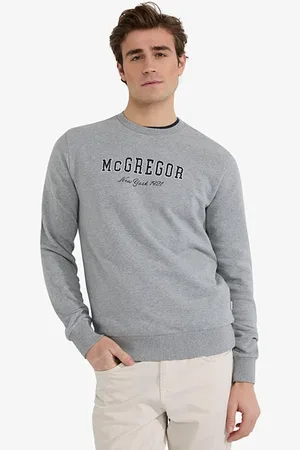 McGregor Graphic Crew Medium Grey Melange