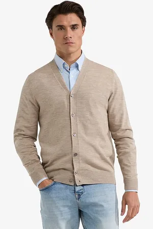 McGregor Fine Merino Classic Cardigan Sand