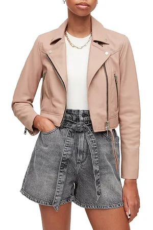 AllSaints Rift Biker Misty Pink