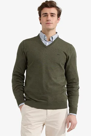 McGregor V-neck Sweater Olive