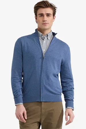 McGregor Zip Thru Cardigan Vintage Blue