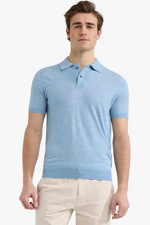 McGregor Fine Merino Polo Light Blue