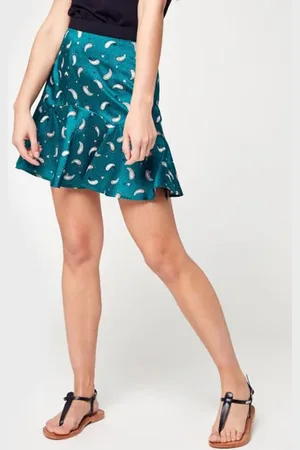 ICODE Sea Green Skirt With Cashmere Hearts