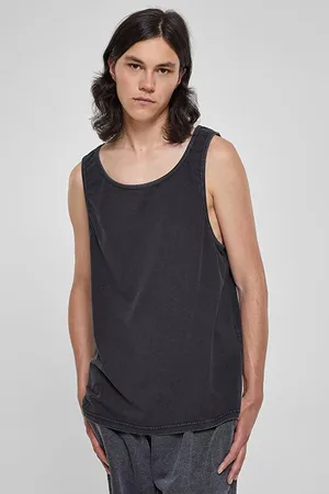 Urban classics Heavy Oversized Acid Wash Tank Black