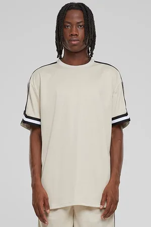 Urban classics Oversized Stripes Mesh Tee Softseagrass
