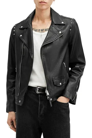 AllSaints Crow Biker Black