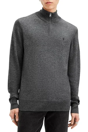 AllSaints Kilburn Zip Funnel Carter Grey