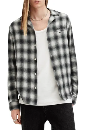 AllSaints Undrgrnd Ls Ch Shirt Off White