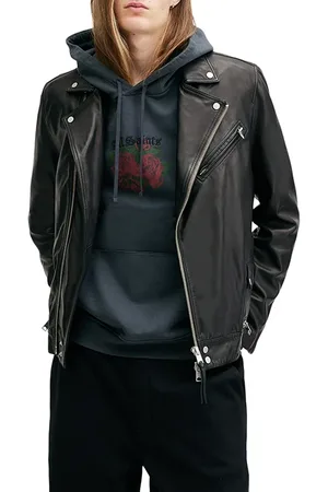 AllSaints Clay Biker Black