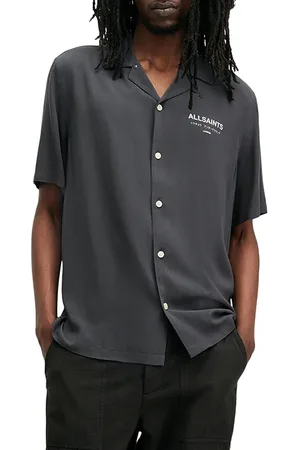 AllSaints Underground Ss Shirt Jackson Blue
