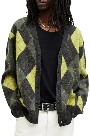 AllSaints Joker Cardigan Cinder Black Marl