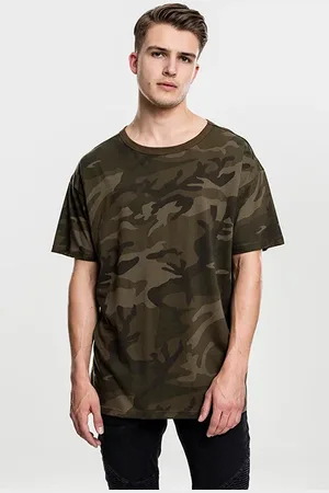 Urban classics Camo Oversized Tee Olive Camo