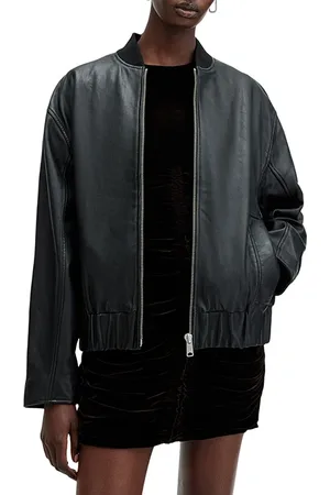 AllSaints Yara Lea Bomber Jkt Black
