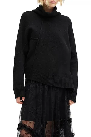 AllSaints Lock Roll Neck Black