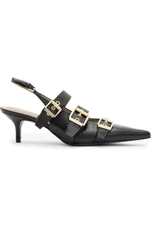 AllSaints Grace Buckle Heel Black