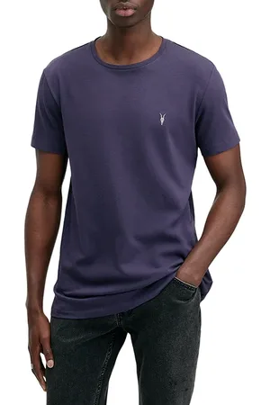 AllSaints Tonic Ss Crew Kilmer Purple