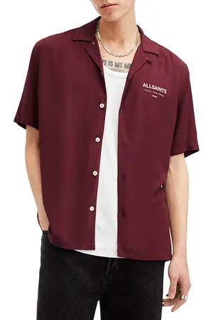 AllSaints Underground Ss Shirt Mars Red